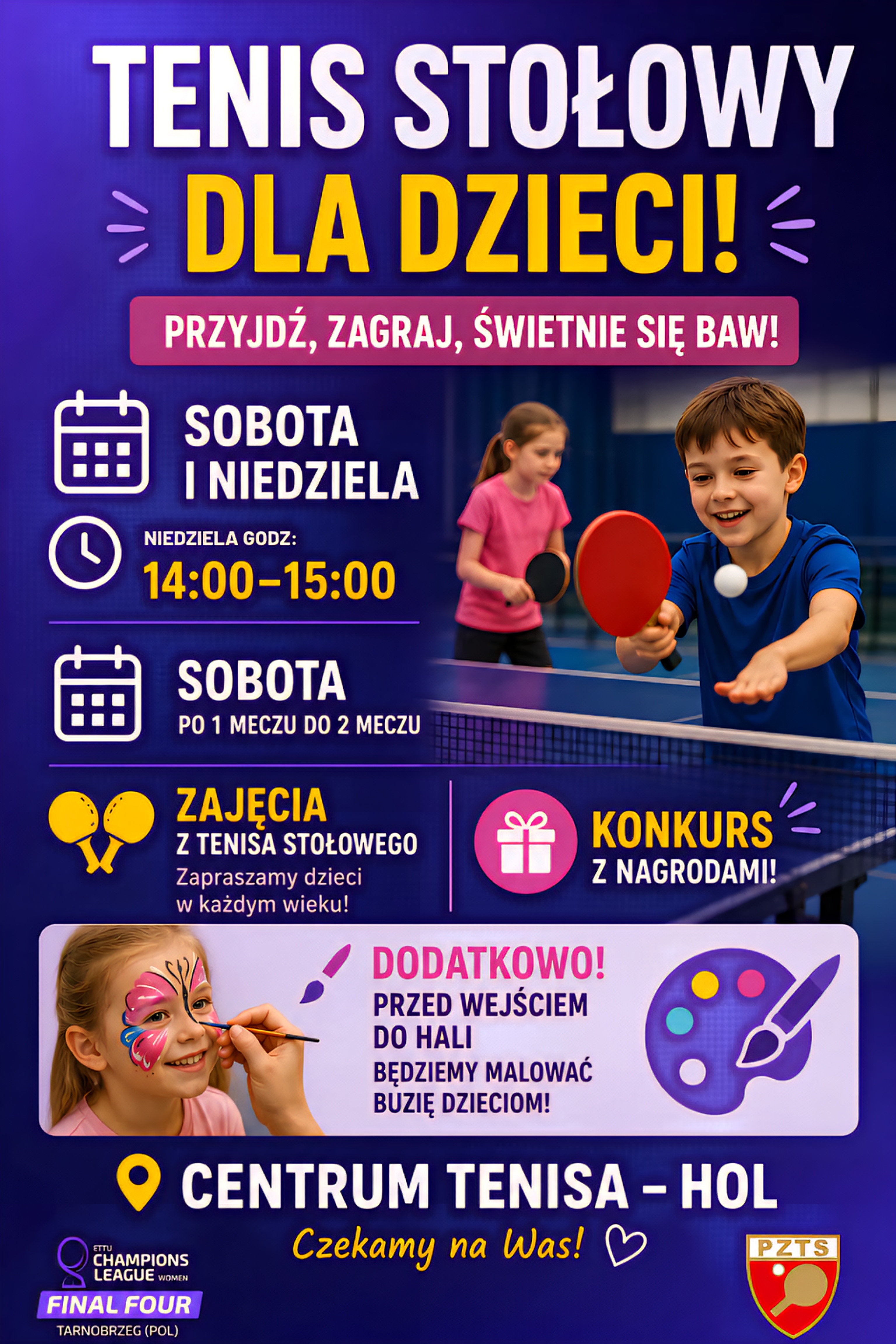 Atrakcje dla dzieci podczas turnieju Final Four Ligi Mistrzyń w Tarnobrzegu